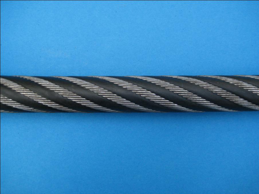 ビニール被覆ワイヤーロープ 構造6x7 径5-7ｍｍ 200ｍ PVC - 4